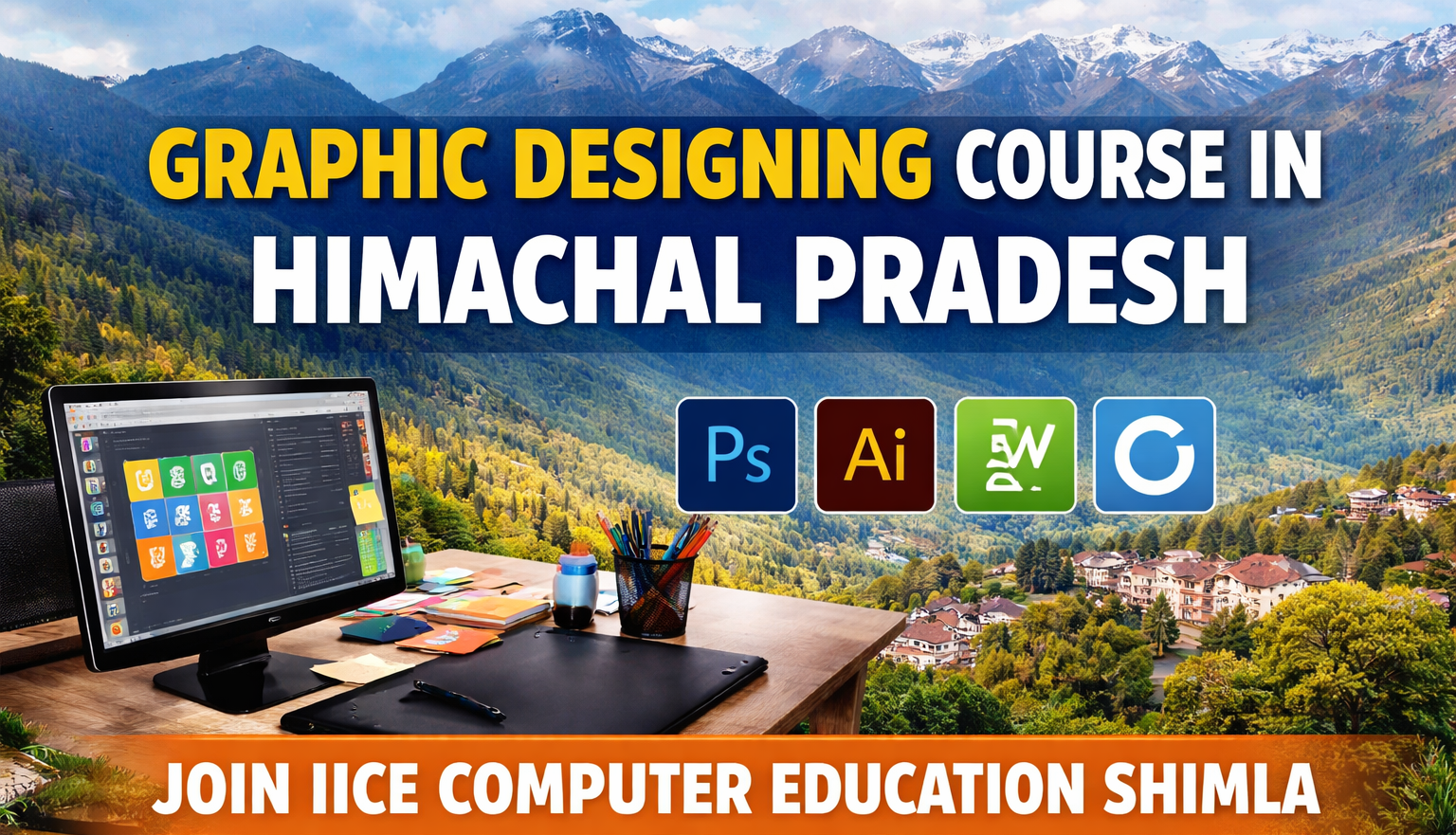 Read more about the article Graphic Designing Course in Himachal Pradesh – Build Your Creative Career with IICE Computer Education Shimla